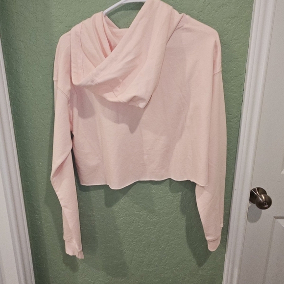 NEW Pura Vida "Feelings" Pink Cropped Hoodie Adult Size Small - Picture 2 of 6